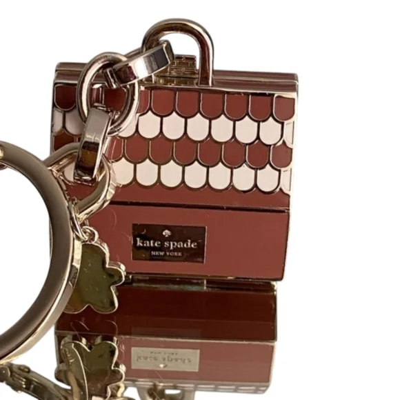 NEW Kate Spade ♠️ Gingerbread House Keychain Bag Charm Fob 3D Novelty Gift - Picture 3 of 9